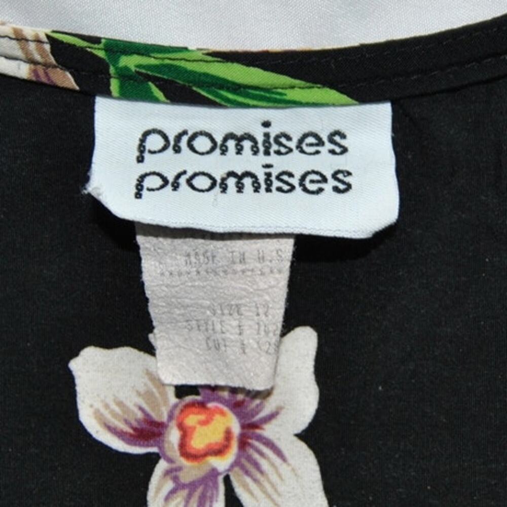 Promises Promises Hawaiian Button Down Shirt Size 12 - Picture 3 of 8